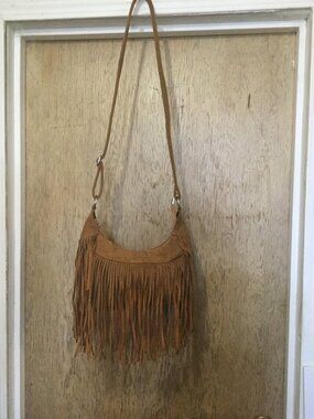 NWOT fringe western style purse, very soft and suede type fabric